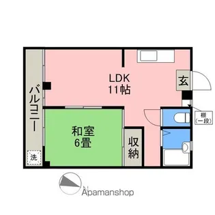 笹井ハイツ【4階】の間取り