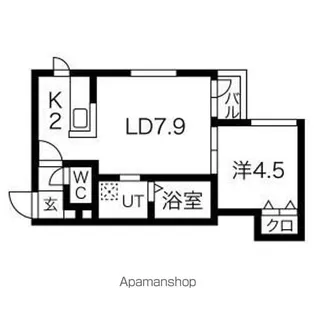 ラージヒル中の島【3階】の間取り