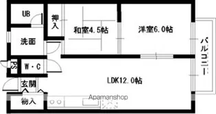エイチ・ツーオー岸和田【2階】の間取り