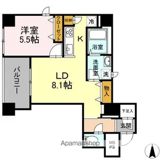 グランジット神田司町【9階】の間取り
