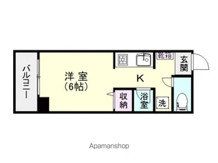 スカイコーポ新屋敷【4階】の間取り