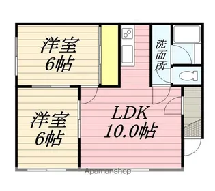 パラシオ 38【101号室】の間取り