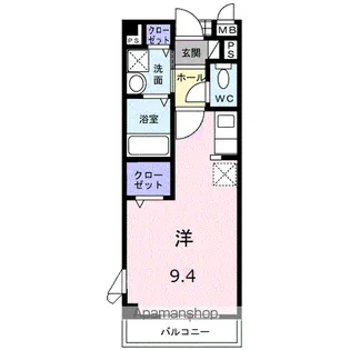 カーサ木太Ⅱ【205号室】の間取り