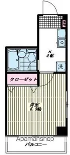 カントーパレスⅡ【101号室】の間取り