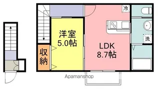 ラクラス通町【2階】の間取り