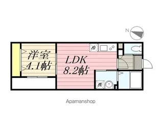 ルノン薬円台【1階】の間取り