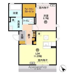 ONE’S HARBOR II【1階】の間取り