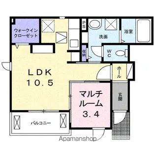 ALBAー17【1階】の間取り