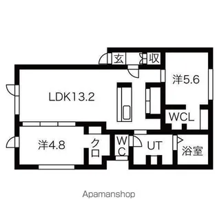 アレックスコレーガD【5号室】の間取り