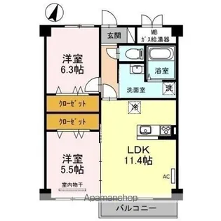 ドギールーズテララ【202号室】の間取り