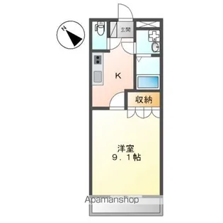 グランディール【1階】の間取り