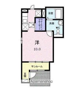 ミズ キャッスル【1階】の間取り