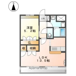 ハイムエスポワールⅡ【2階】の間取り