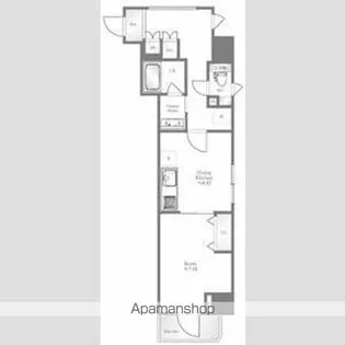 GENOVIA御徒町SKYGARDEN【5階】の間取り