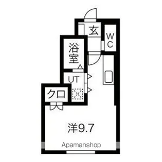 ル・メイユール東宮野目B棟【1階】の間取り