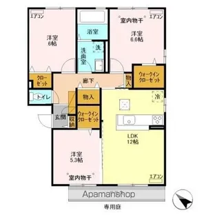 レジーア【1階】の間取り