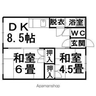 北進TKハイツ【8号室】の間取り