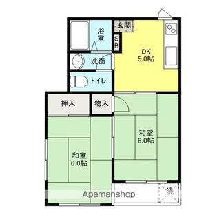 第二双葉ハイツ【306号室】の間取り