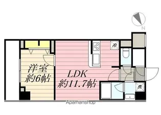 GENOVIA鐘ヶ淵【7階】の間取り