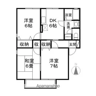 ルピナス風間【2階】の間取り