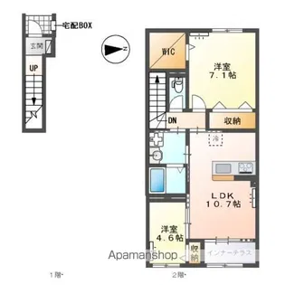 (仮称)藤沢大庭アパート【2階】の間取り