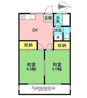 サウスキング西棟【2階】の間取り
