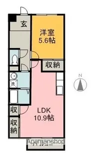 エスポアール那加【2階】の間取り
