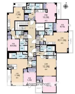 ハピネス ミノリ【4階】の間取り