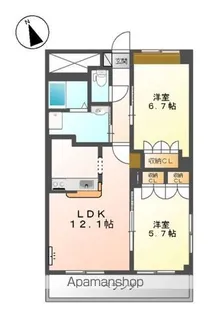 サン・エバーハイム【2階】の間取り
