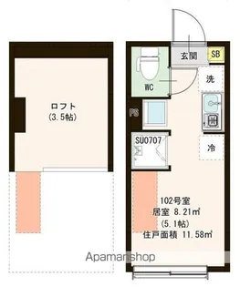 PARK TERRACE 富士見台【1階】の間取り