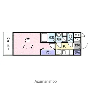 スアヴィス谷在家【4階】の間取り