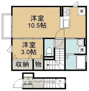 ヴィレッタ【2階】の間取り