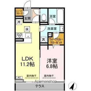アリストベルトーヤ【1階】の間取り