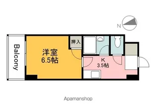 ソレイユ平和大通り【502号室】の間取り