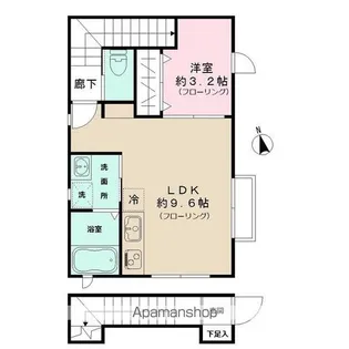 東京都新宿区中井2丁目【アパート】の間取り