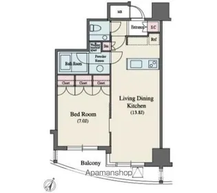 MFPR代々木タワー【14階】の間取り