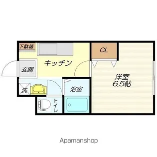 ドリームパレス荒楯【1階】の間取り