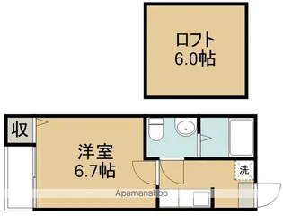 エンルート東仙台【2階】の間取り