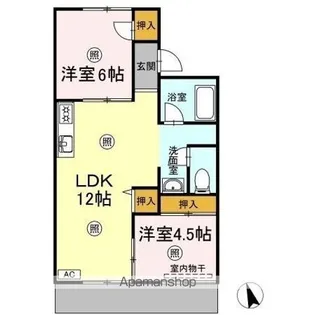 グリーンハイツ神田 A棟【1階】の間取り