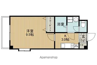 パークレジデンス諏訪【3階】の間取り