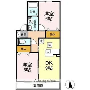 ウィルモア【1階】の間取り