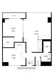 シャトー220【301号室】の間取り