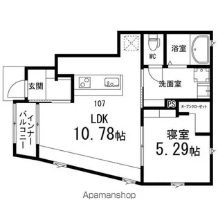 コネクト【107号室】の間取り