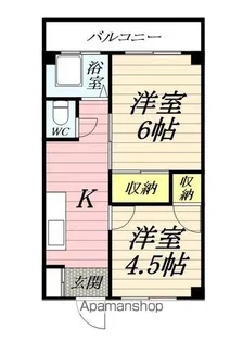 第一岸マンション【4階】の間取り