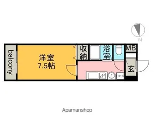 セントラルハイツ明野【6階】の間取り