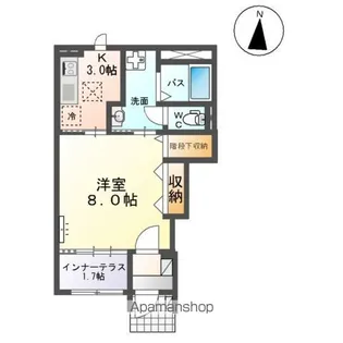 イーストコーポⅡ【1階】の間取り