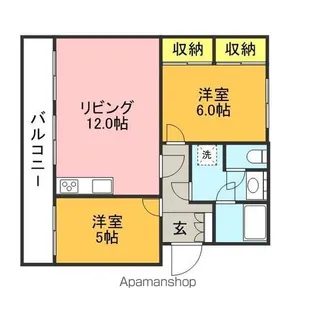 大産長丘ビル【303号室】の間取り
