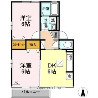 アリス B棟【1階】の間取り