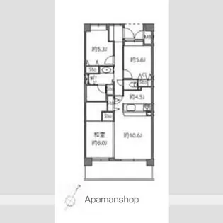 アソシエール溝の口【5階】の間取り