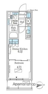 東京都新宿区百人町3丁目【マンション】の間取り